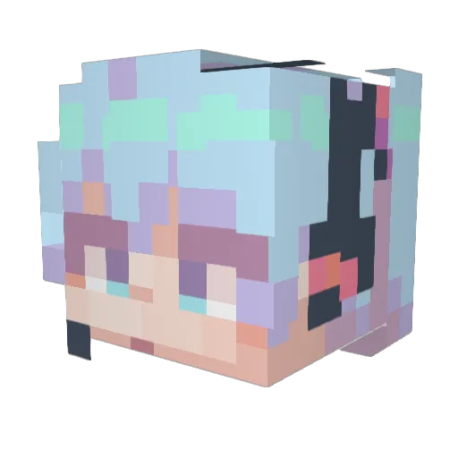 shanalterion Minecraft avatar head, 3D render