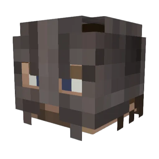 shanarow Minecraft avatar head, 3D render