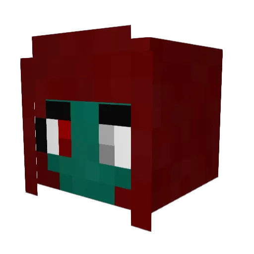 shand Minecraft avatar head, 3D render