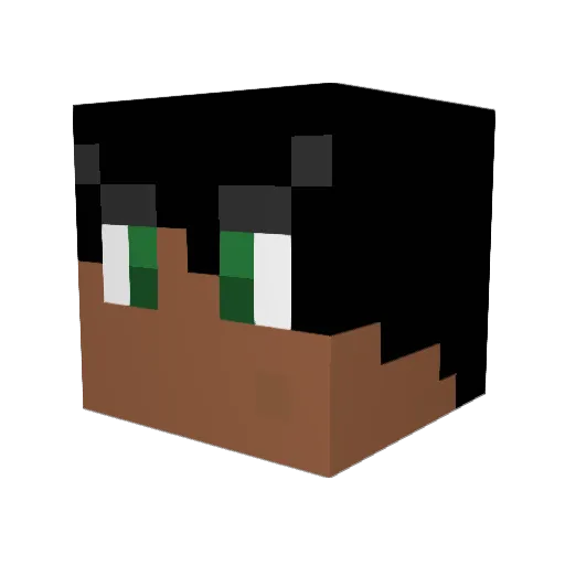 shandiansr Minecraft avatar head, 3D render