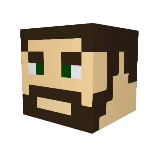 shandyx Minecraft avatar head, 3D render