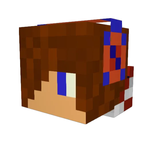 shane286 Minecraft avatar head, 3D render