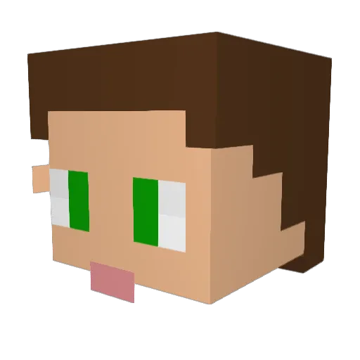 shane_parkes Minecraft avatar head, 3D render