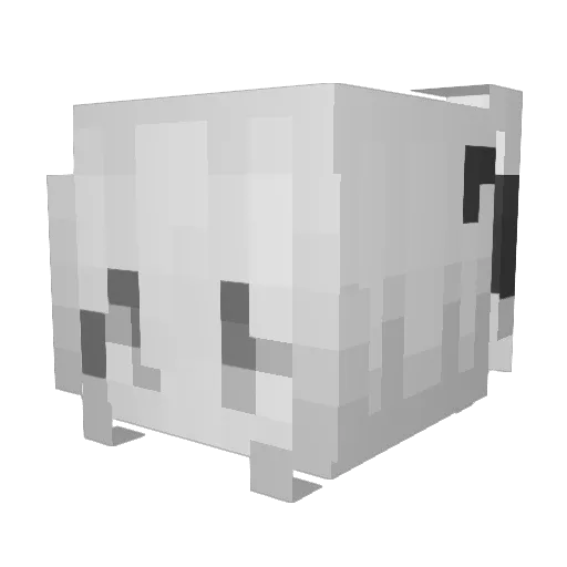 shang11 Minecraft avatar head, 3D render