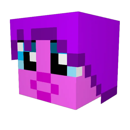 shanicstar Minecraft avatar head, 3D render