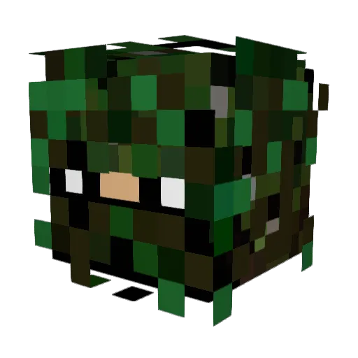 shankirie Minecraft avatar head, 3D render