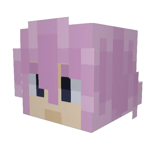 shanlee Minecraft avatar head, 3D render