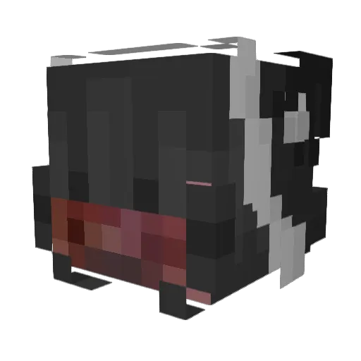 shanlisi Minecraft avatar head, 3D render