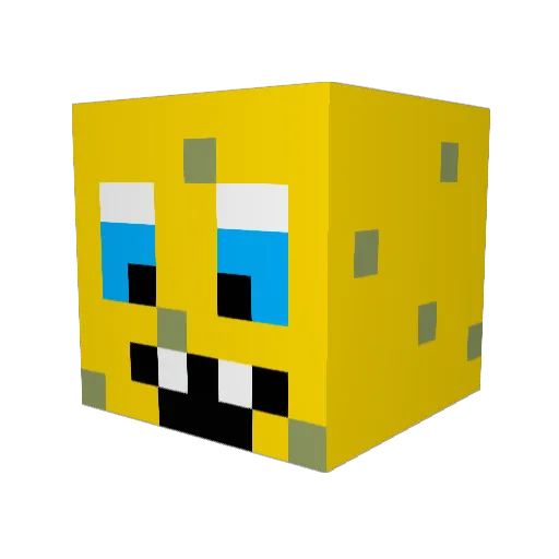 shannonbob Minecraft avatar head, 3D render