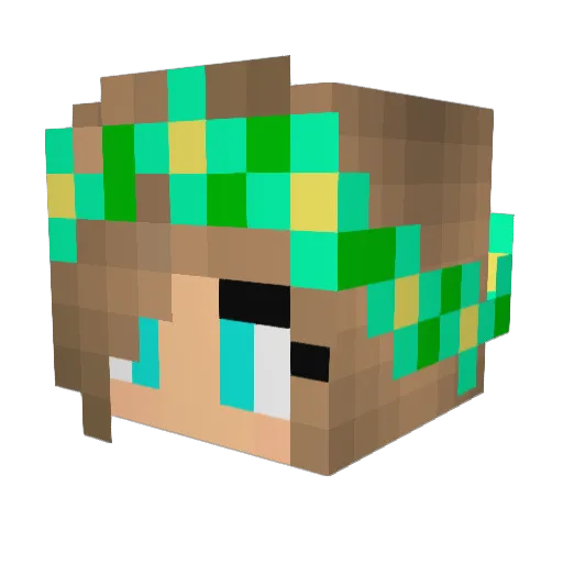 shantz2 Minecraft avatar head, 3D render