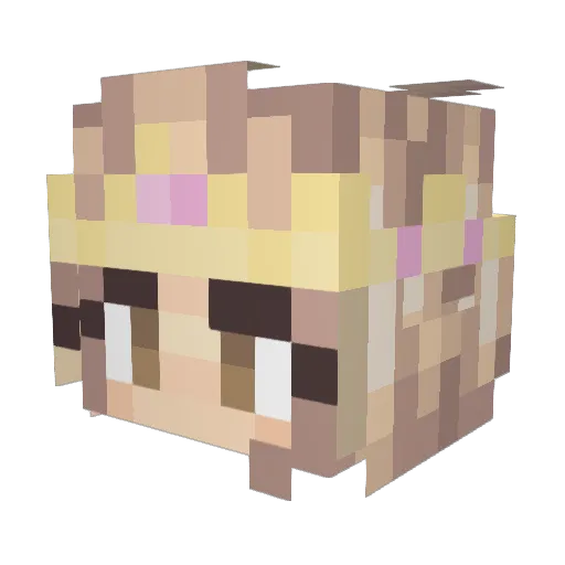 shanwestside Minecraft avatar head, 3D render