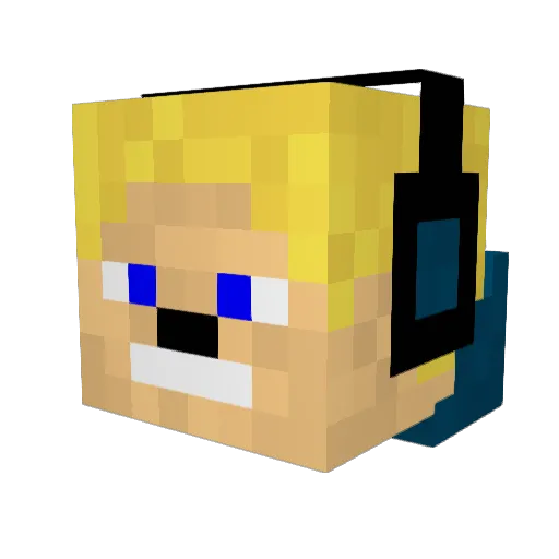 shanz01 Minecraft avatar head, 3D render