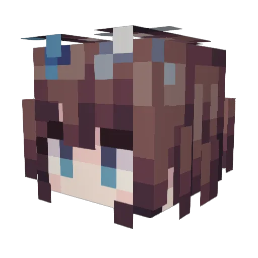 shanzha1 Minecraft avatar head, 3D render