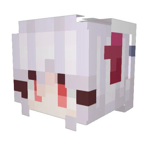 shanzi4dream Minecraft avatar head, 3D render