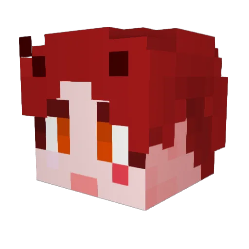 shaphonN Minecraft avatar head, 3D render