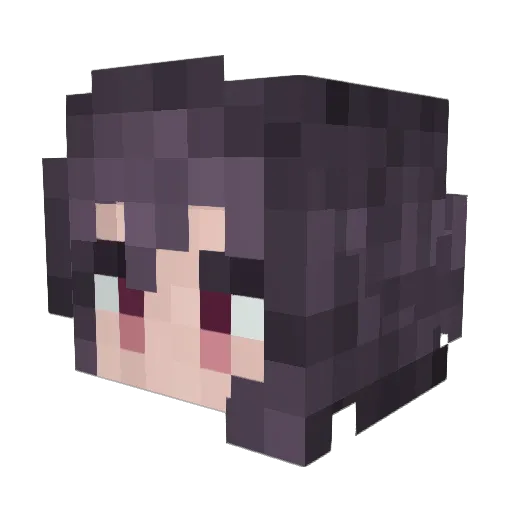 sharatcher Minecraft avatar head, 3D render