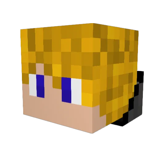 sharatrox Minecraft avatar head, 3D render