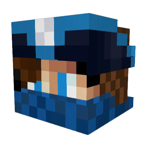 sharav_th3pirate Minecraft avatar head, 3D render