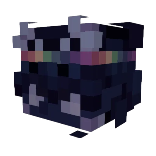 shard_666 Minecraft avatar head, 3D render