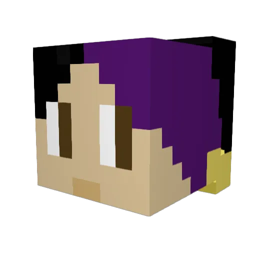 shardlj Minecraft avatar head, 3D render