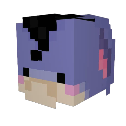 shareul Minecraft avatar head, 3D render