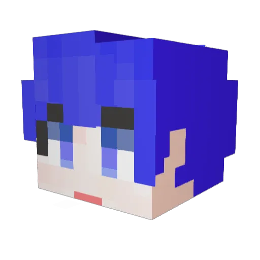 sharkMrder Minecraft avatar head, 3D render