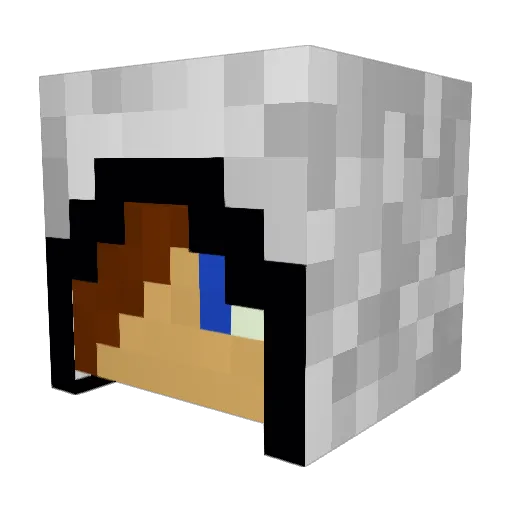 shark_boy0999 Minecraft avatar head, 3D render