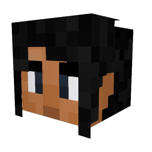 shark_desu Minecraft avatar head, 3D render