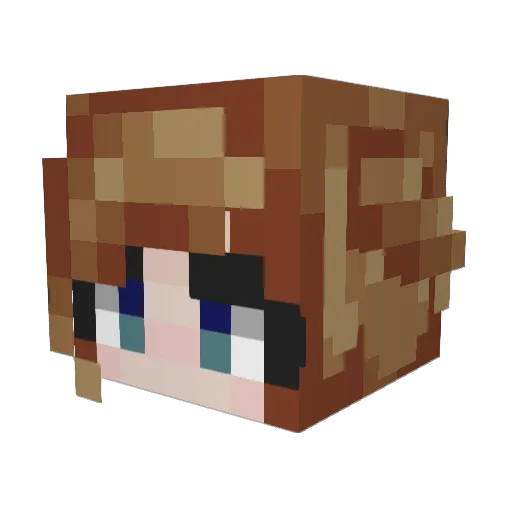 sharkbait_Muhaha Minecraft avatar head, 3D render