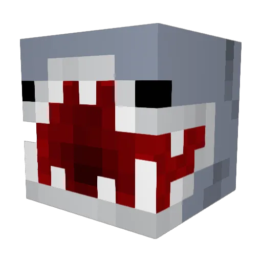 sharkbite372 Minecraft avatar head, 3D render