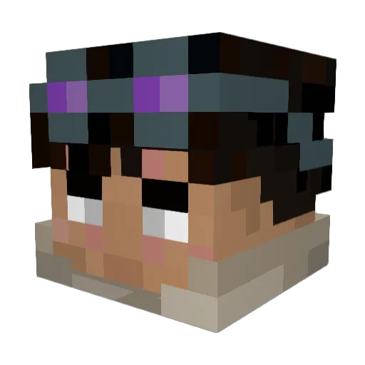 sharkboyj4 Minecraft avatar head, 3D render