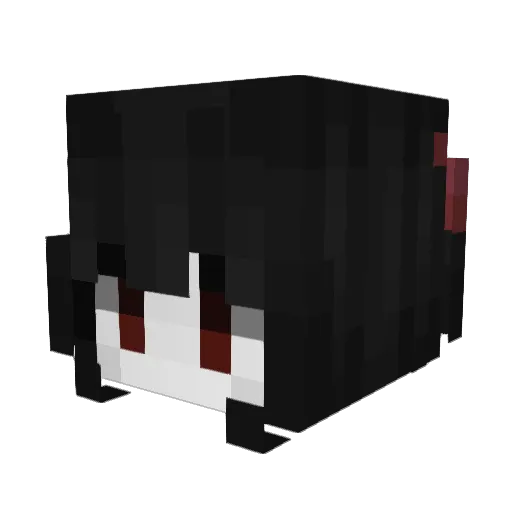 sharkea Minecraft avatar head, 3D render