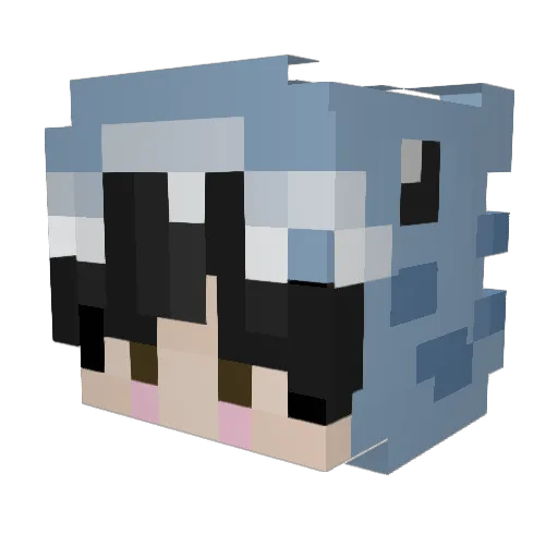 sharkerrr Minecraft avatar head, 3D render