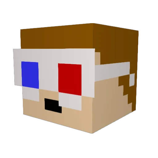 sharkfish730 Minecraft avatar head, 3D render