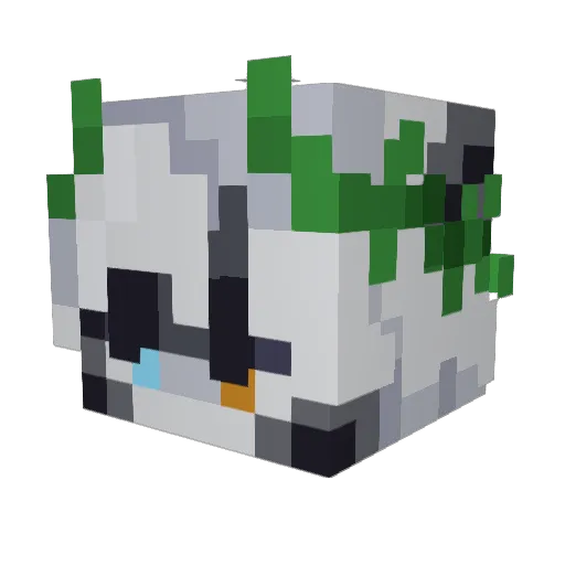 sharki33 Minecraft avatar head, 3D render