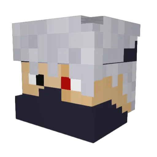 sharkisgive Minecraft avatar head, 3D render