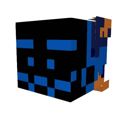 sharklover9876 Minecraft avatar head, 3D render