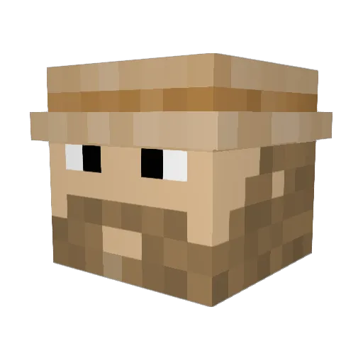 sharkmaggo Minecraft avatar head, 3D render