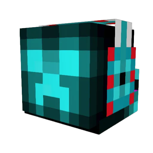 sharkman1238 Minecraft avatar head, 3D render