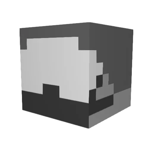 sharkmat31 Minecraft avatar head, 3D render