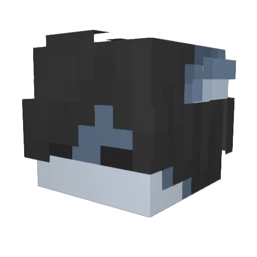 sharknerd Minecraft avatar head, 3D render