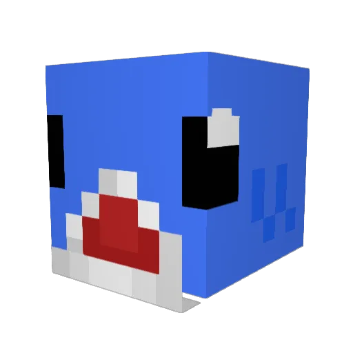 sharkog420 Minecraft avatar head, 3D render
