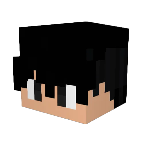 sharkpugl2 Minecraft avatar head, 3D render