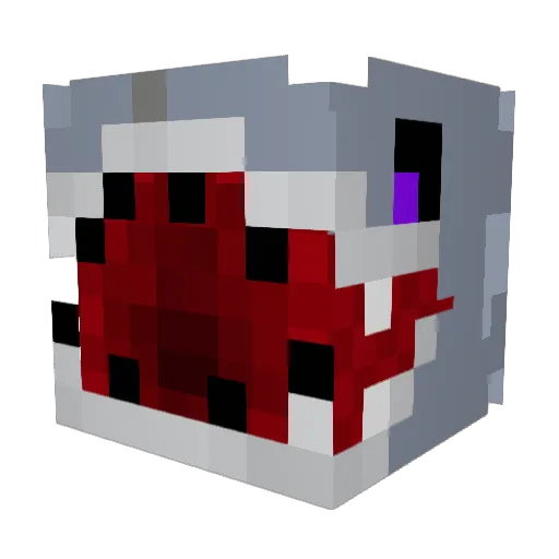 sharkstench Minecraft avatar head, 3D render