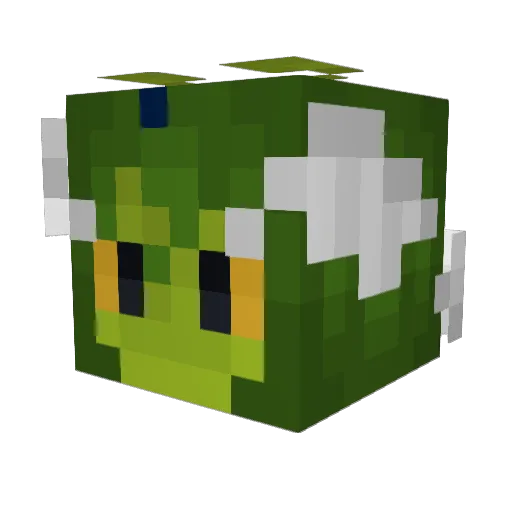 sharktholomew Minecraft avatar head, 3D render