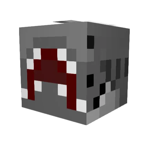sharktooth96 Minecraft avatar head, 3D render