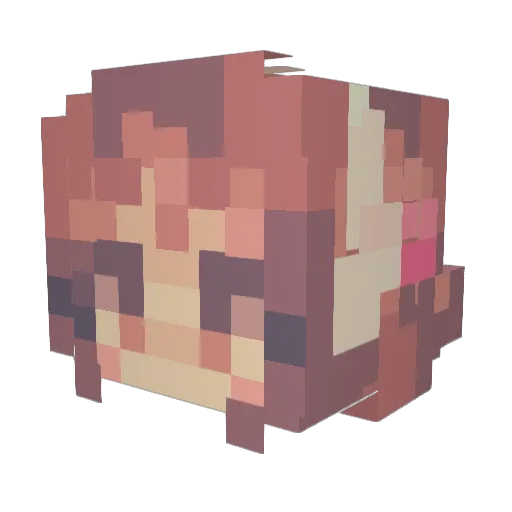 sharktropolis Minecraft avatar head, 3D render