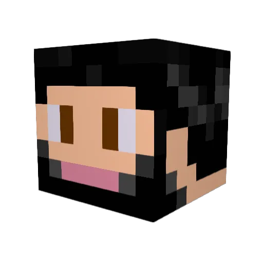 sharkweekzakk Minecraft avatar head, 3D render