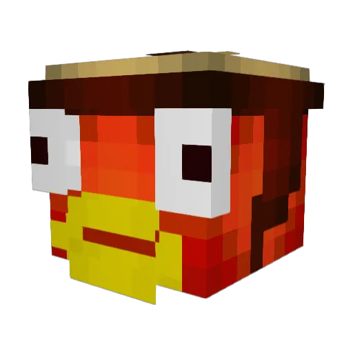 sharky1223 Minecraft avatar head, 3D render