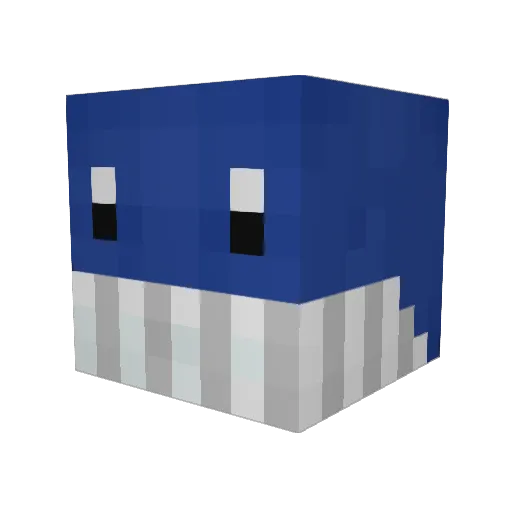 sharky1967 Minecraft avatar head, 3D render